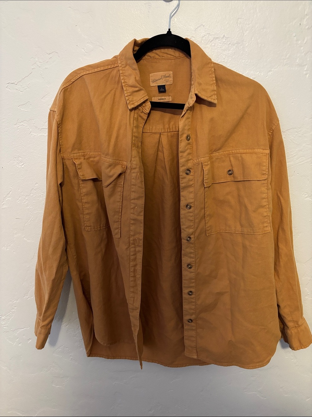 Universal Thread Lightweight Shirt Jacket in Caramel